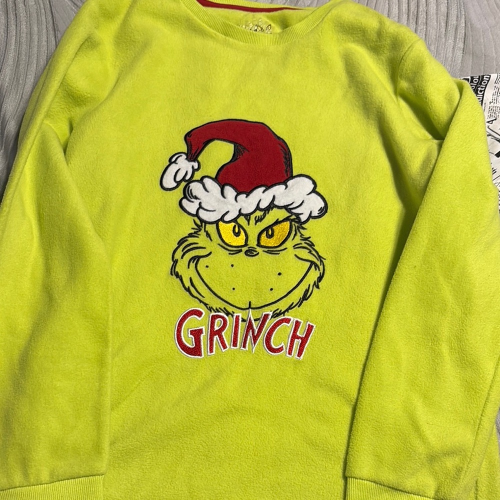 Primark Kids Grinch Sweater - Yellow and Red